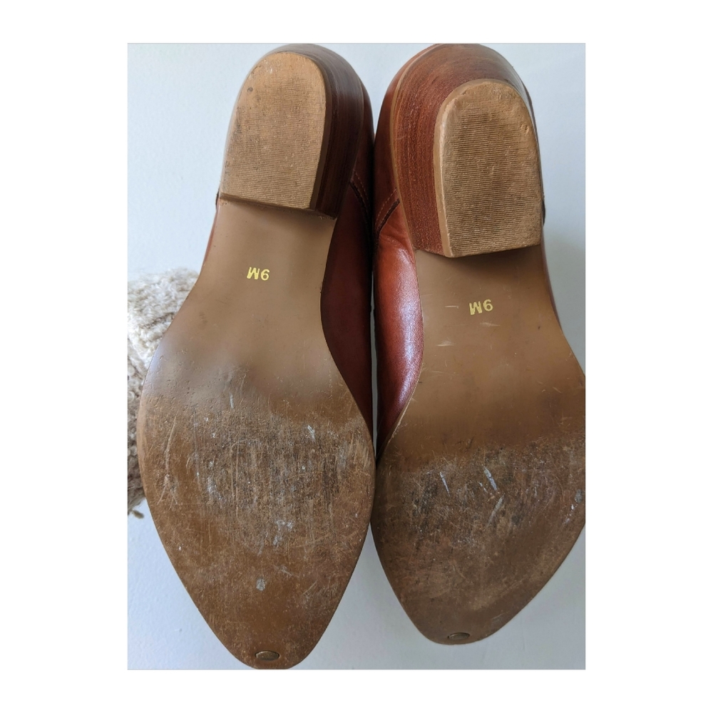Durango Western Brown Leather Ankle Bootie - Picture 4 of 8